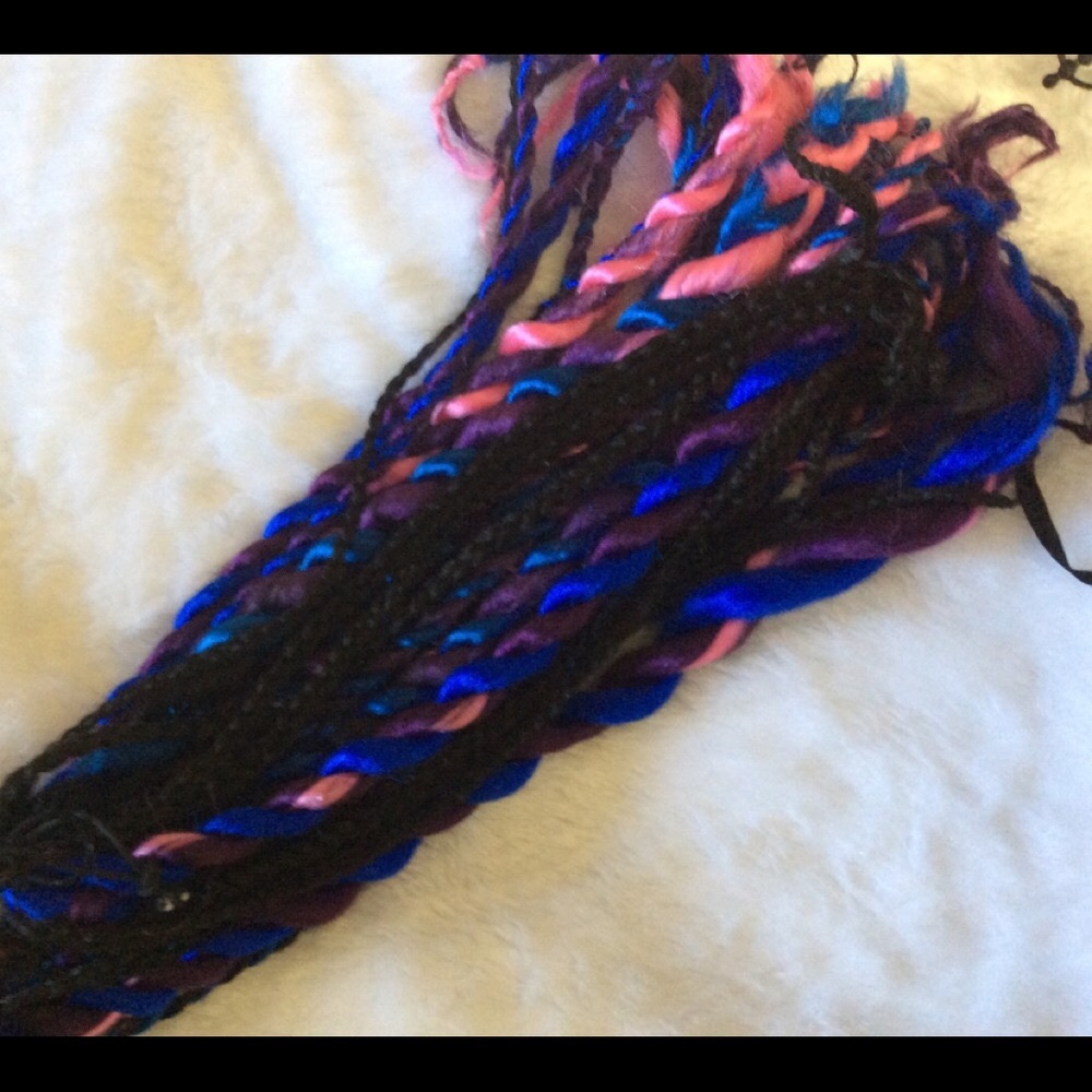 Braids & twists - rave party hair!!